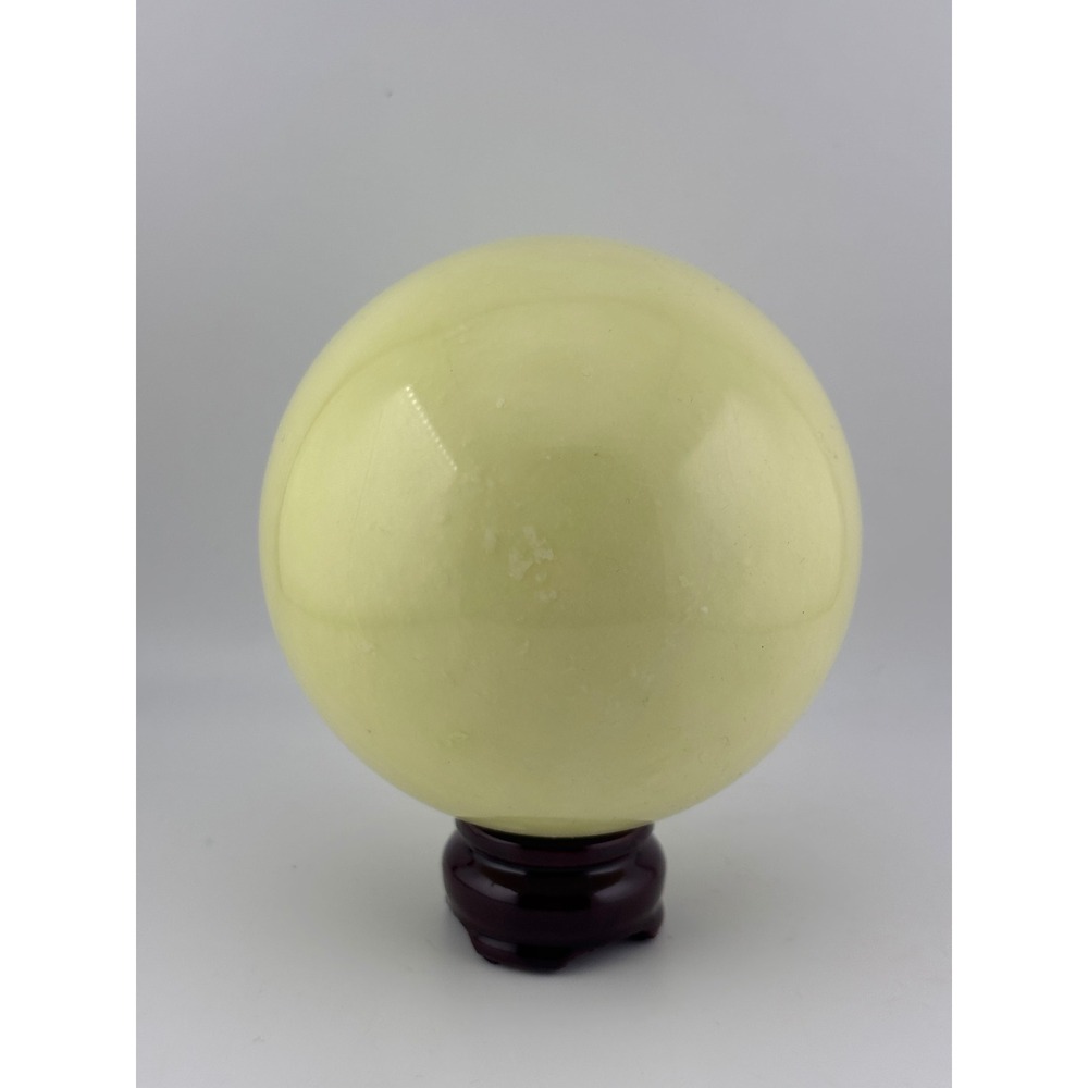 Large Luminous Sphere UV Reactive Manmade Glow Ball with Stand 3.92 Inch